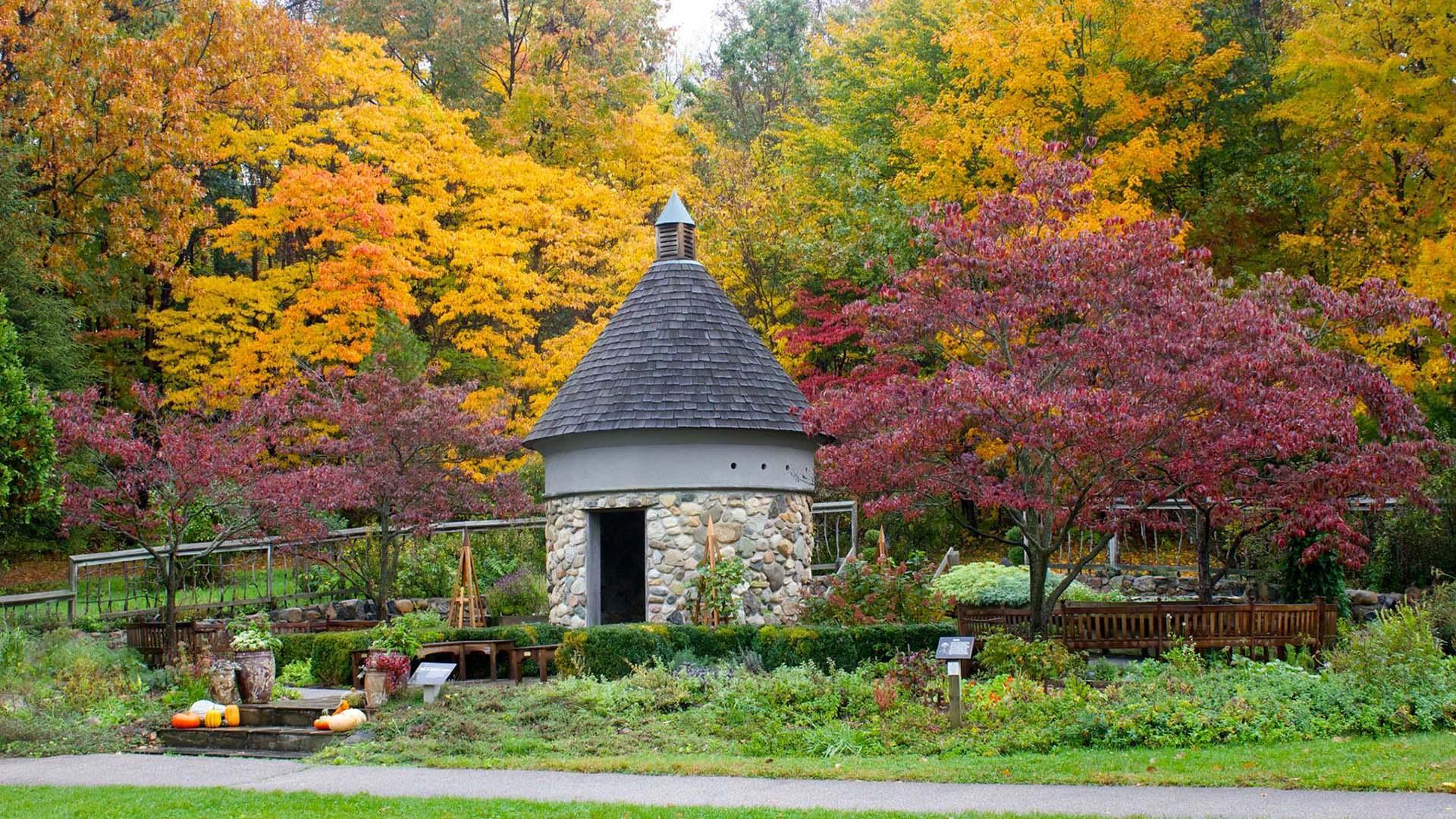 Fall at Fernwood Botanical Garden - Stone Dovecote