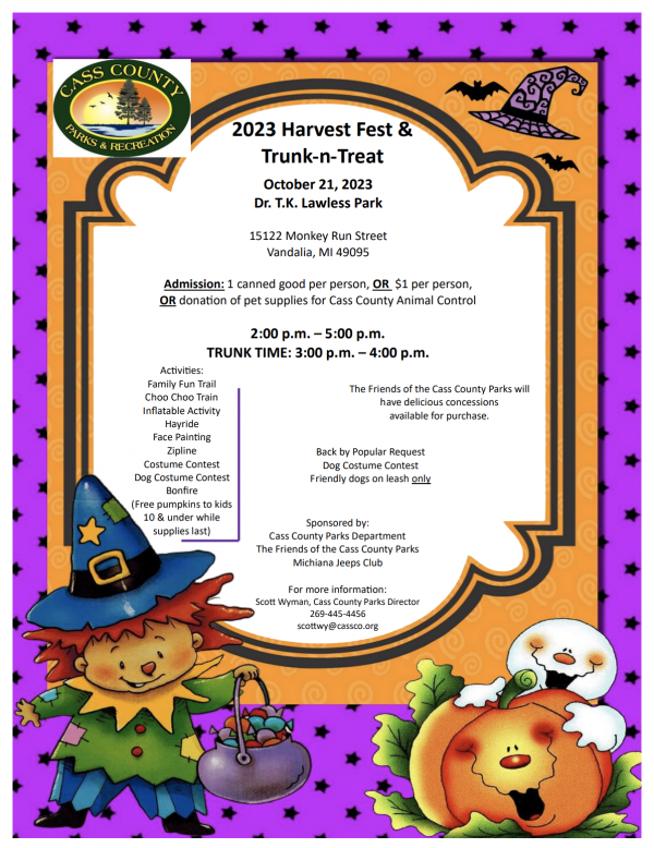2023 Harvest Fest & Trunk-n-Treat  Southwestern Michigan Tourist Council