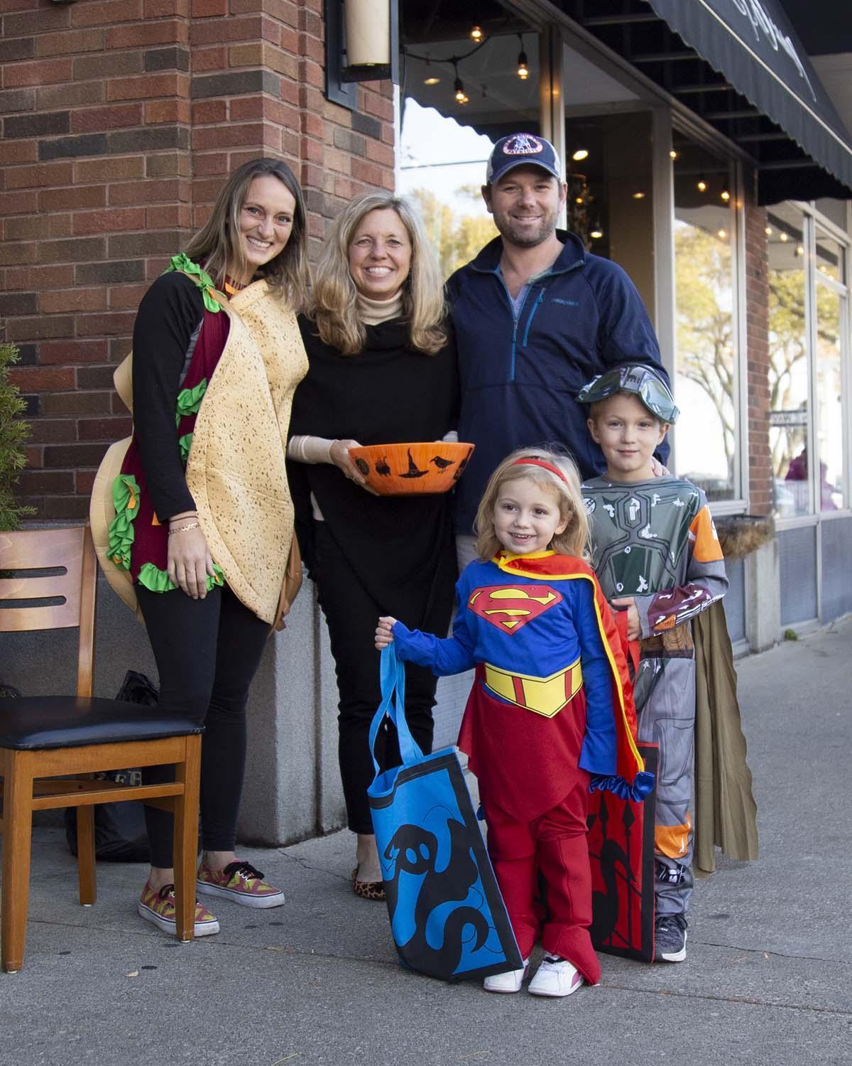 Trick or Treating in downtown St. Joseph.
