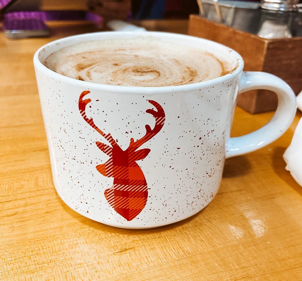 A cup of coffee at Mason Jar