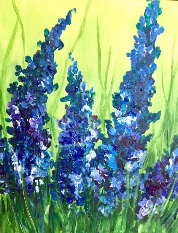 Purple Flower Painting 