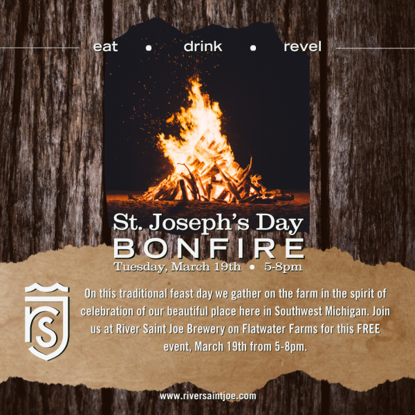 St. Joseph's Day Bonfire at River Saint Joe