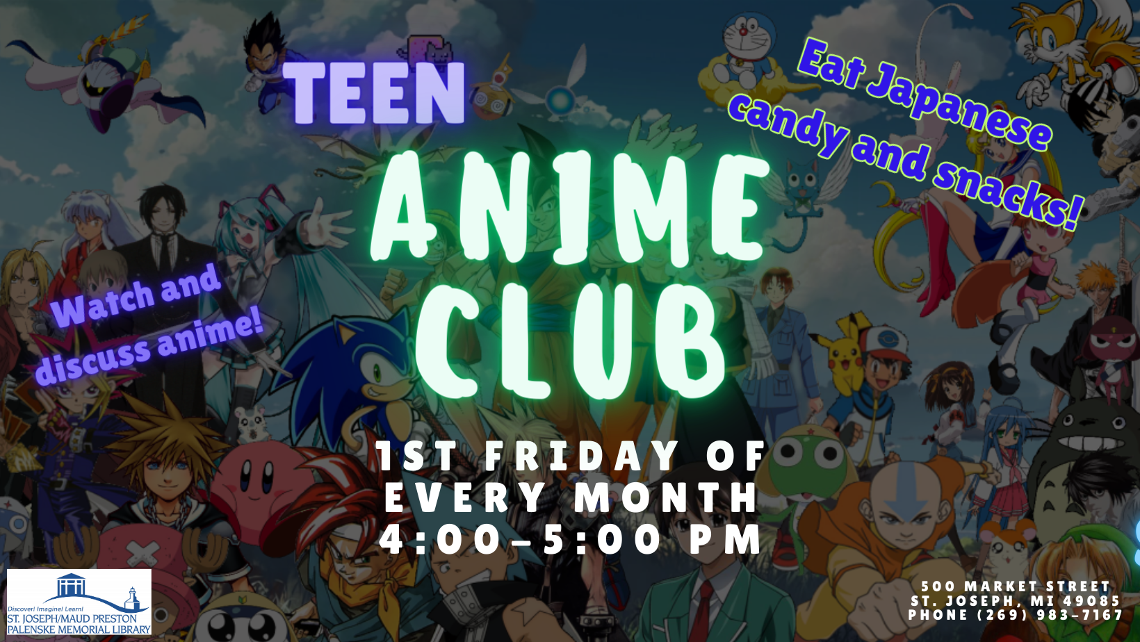 Teen Anime Club | Southwestern Michigan Tourist Council