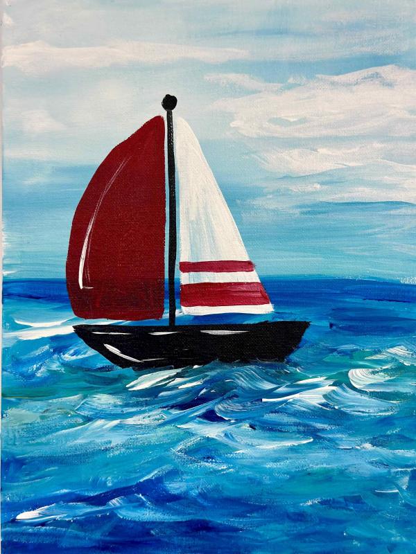 Kids Sailboat Painting class