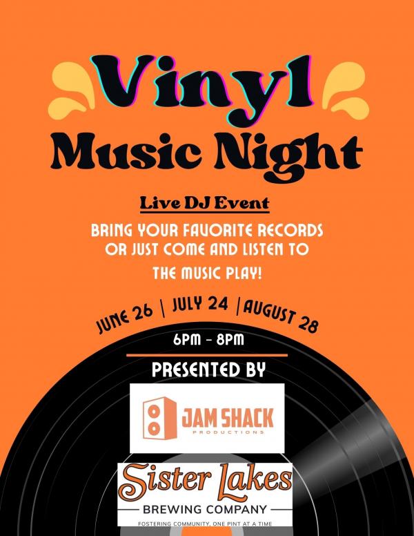Vinyl DJ Night at Sister Lakes Brewery