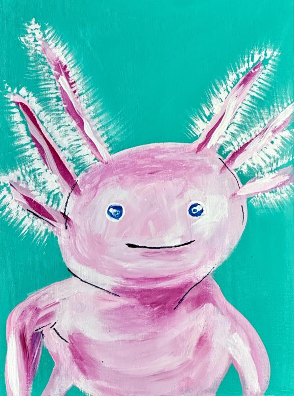Axolotl Painting Class