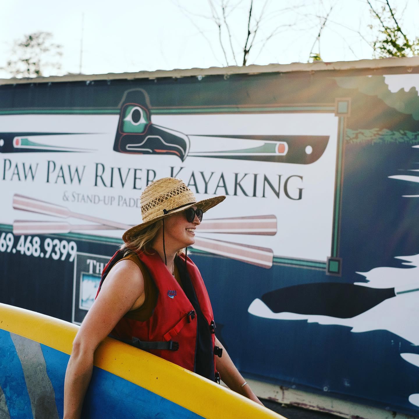 Woman at third coast paddling