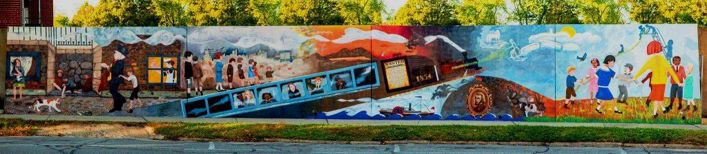 Orphan Train Mural full view