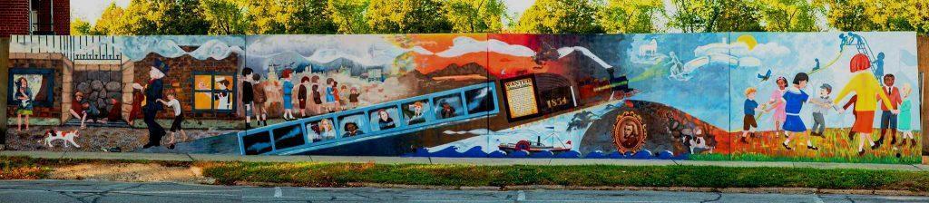 Orphan Train Story Mural