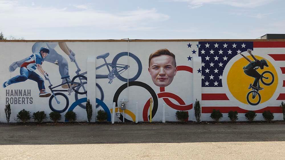 Buchanan BMX World Champion Mural