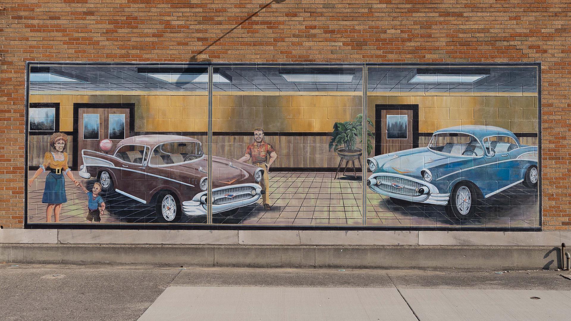 Chevy Dealership Mural