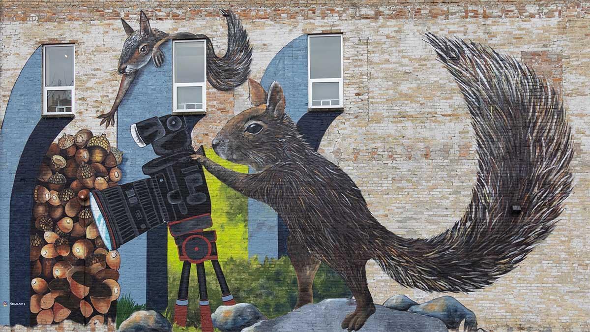 Holt Bosse Squirrel Mural