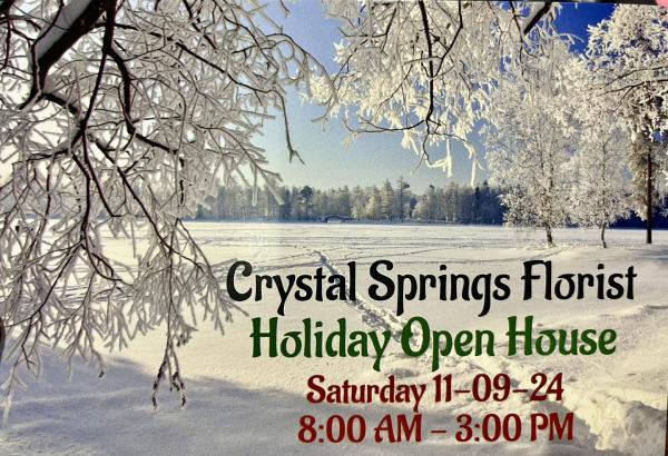 Holiday Open House at Crystal Springs Florist