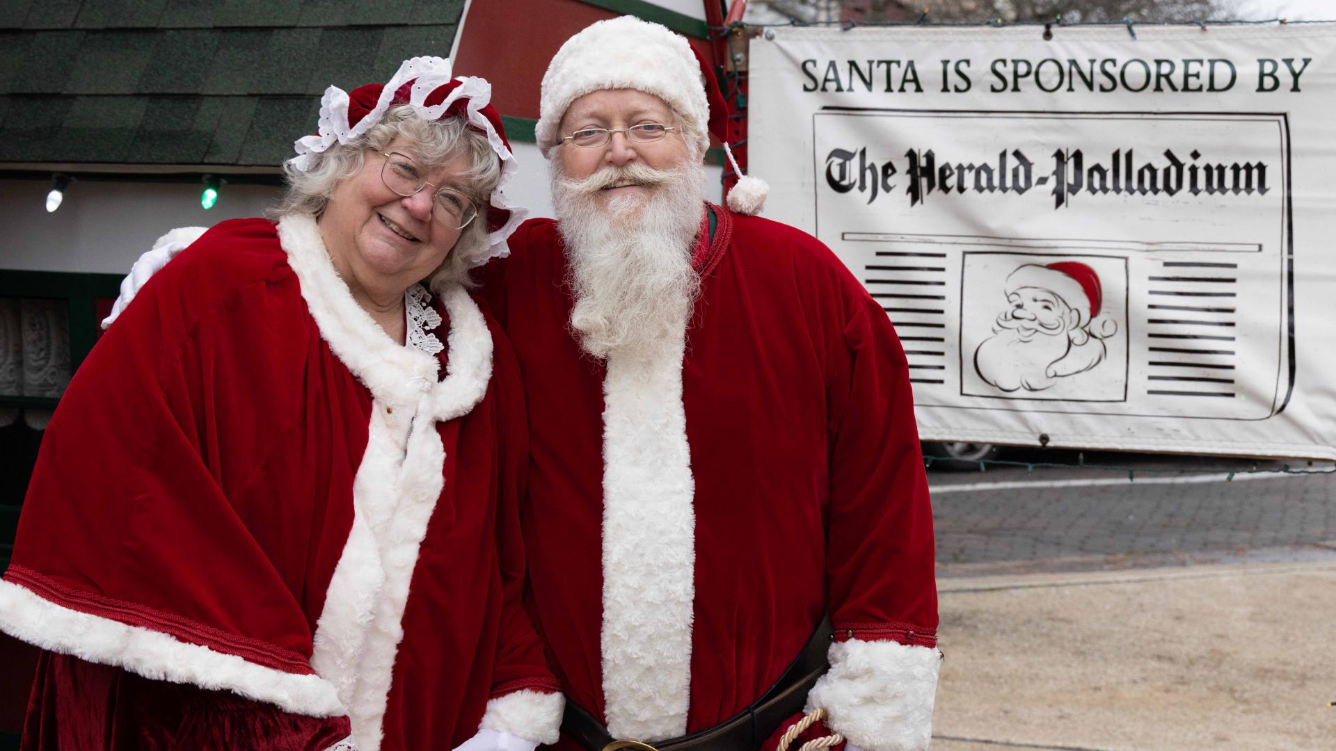 Santa Claus and Mrs. Claus