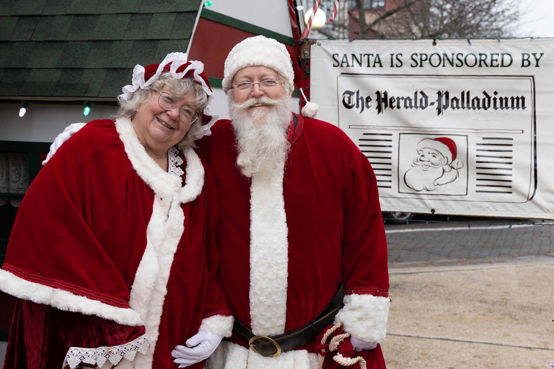 Santa Claus and Mrs. Claus