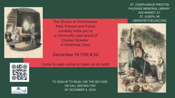 Come be a part of this holiday favorite by signing up to be a reader of Charles Dickens