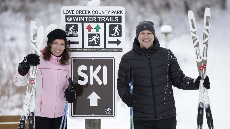 Winter Trails at Love Creek County Park.