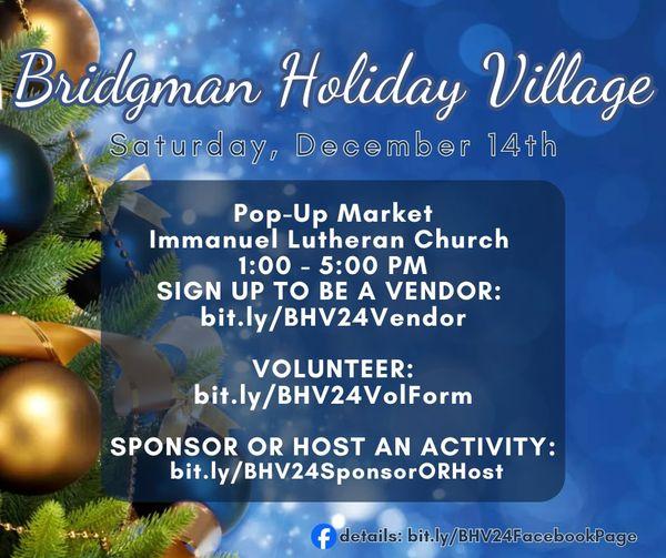 Bridgman Holiday Village 2024