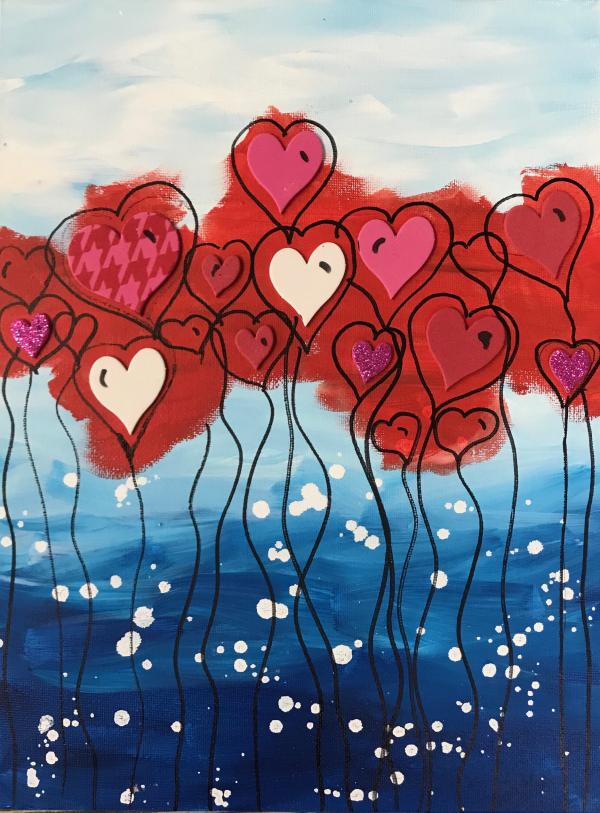 Kids Heart Painting Class