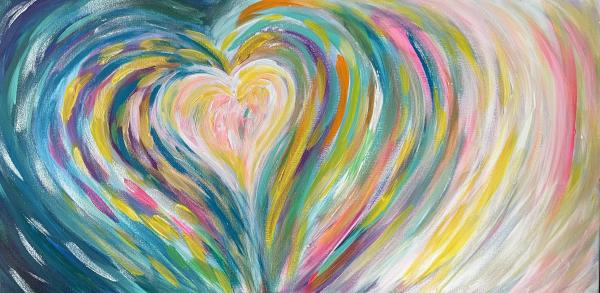 Abstract Heart Painting Class