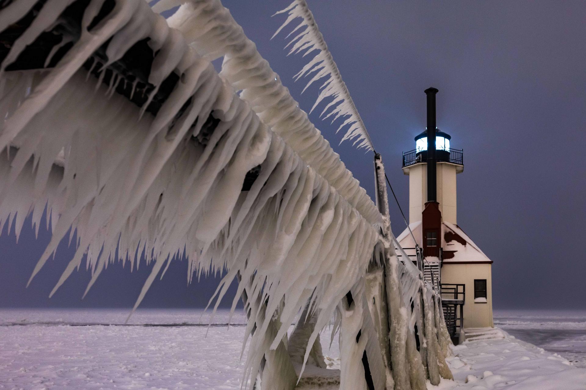 St Joseph Frozen Lighthouse