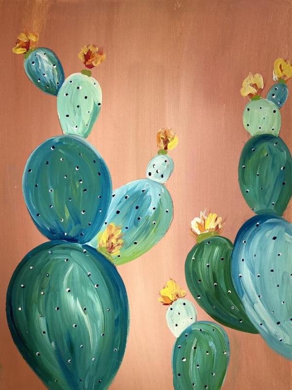 Cactus Painting Class