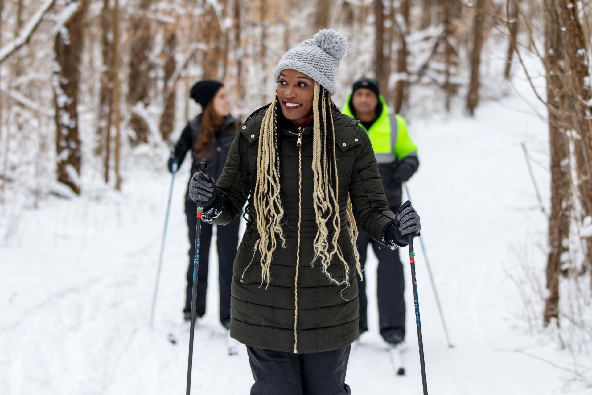 Love Creek County Park Skiing group