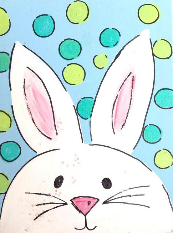 Kids Bunny Painting 