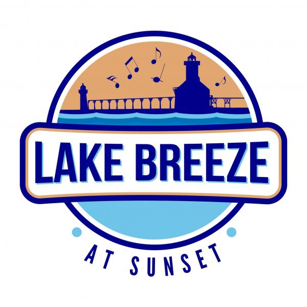 lake breeze at sunset logo