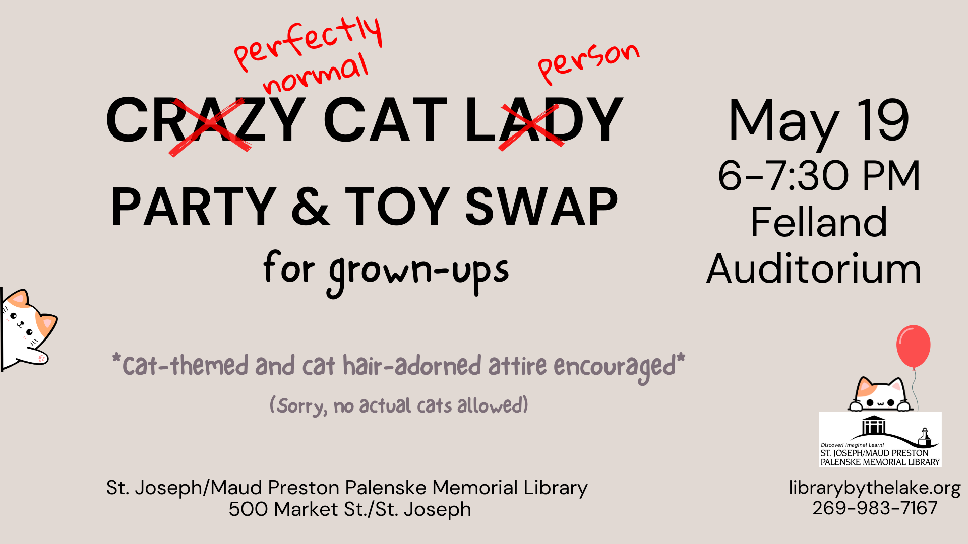 Perfectly Normal Cat Person Party