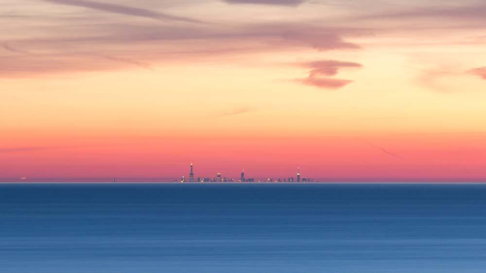 Chicago as seen from Warren Dunes photo by Joshua Nowicki