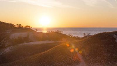 Sunset at Warren Dunes State Park