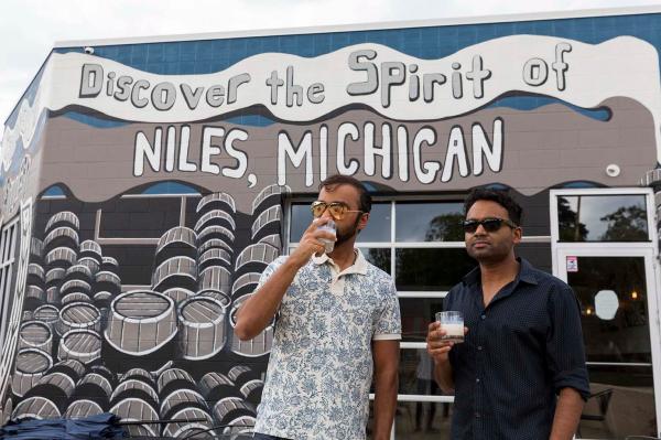 Gather with good spirits at this Niles distillery
