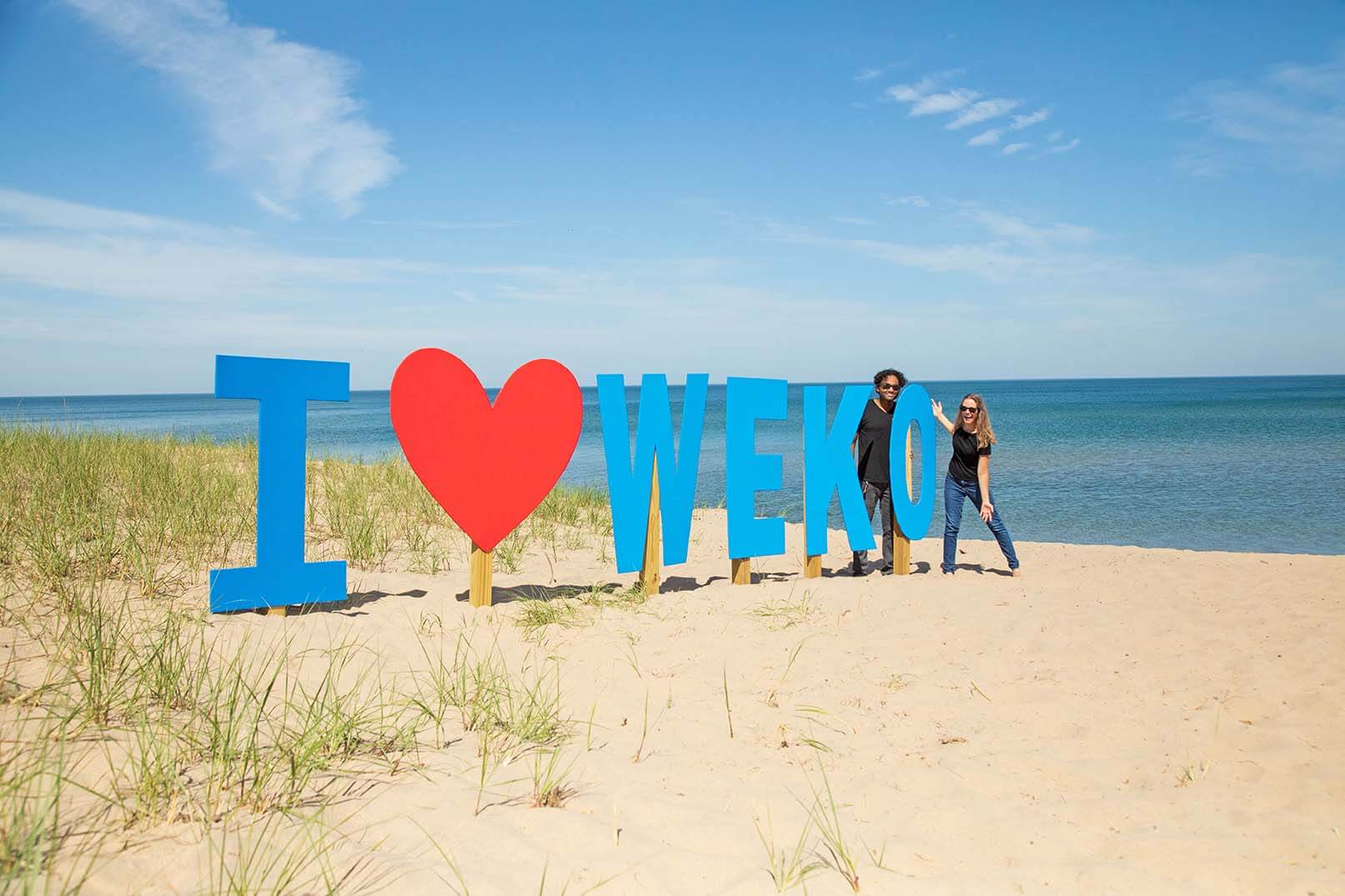 Southwest Michigan Weko Beach Park = 960ft of sandy shoreline + dune