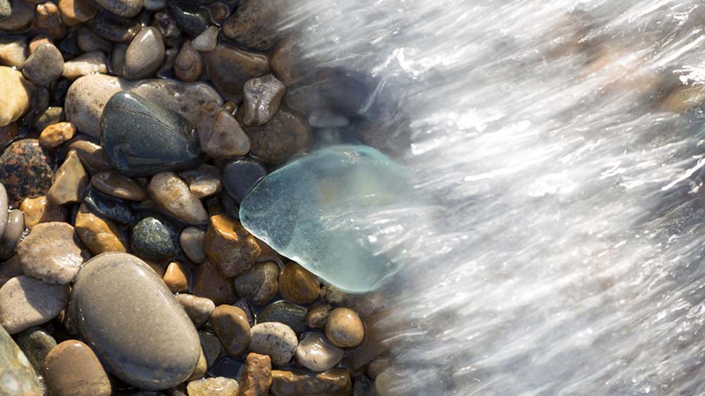 Green Mini Sea Glass Stones In A Glass Vial - Love Sea Glass