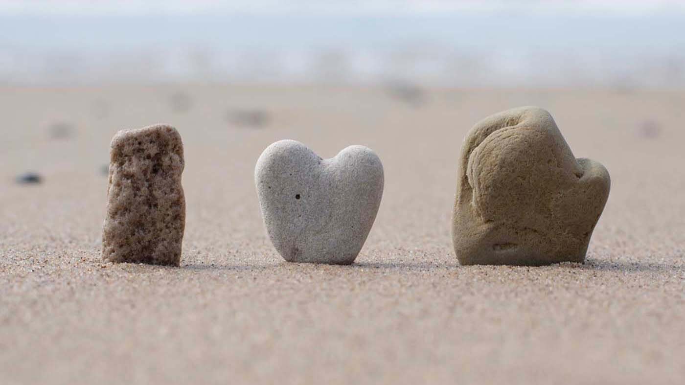I love MI shaped stones photo by Joshua Nowicki.