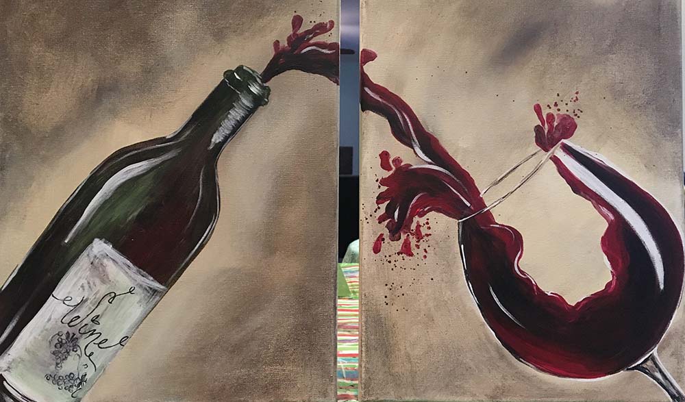 JLN wine painting