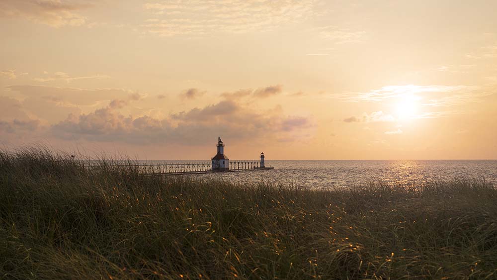 Sunset at Tiscornia Park in St Joseph