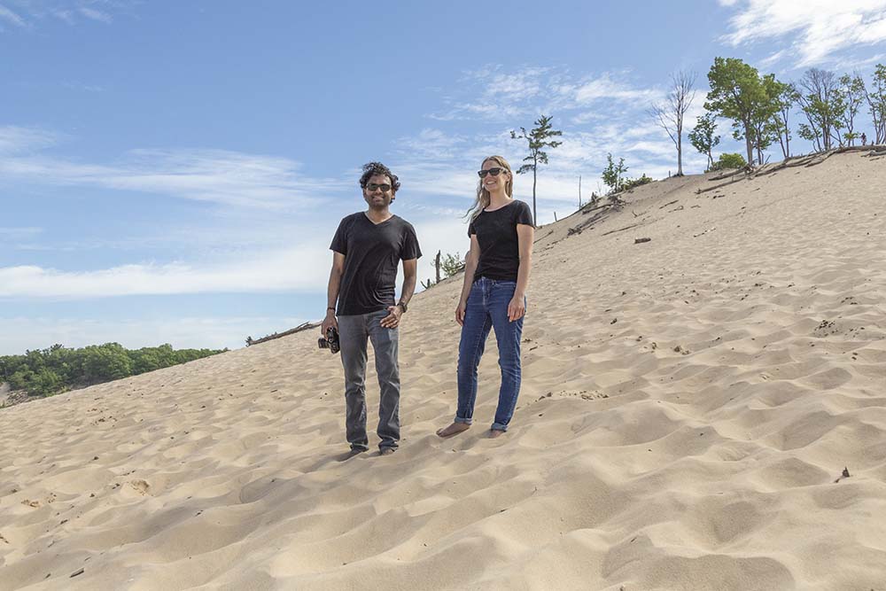 Warren Dunes Sand Dune and People