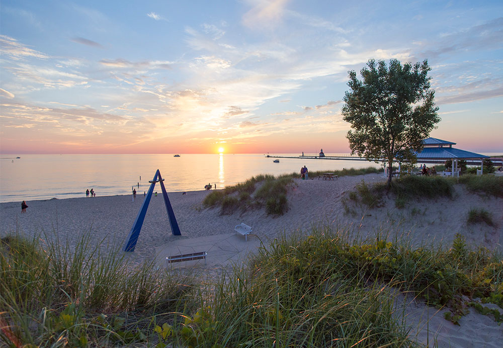 Strata - David Barr - Location: Silver Beach, St. Joseph, Michigan