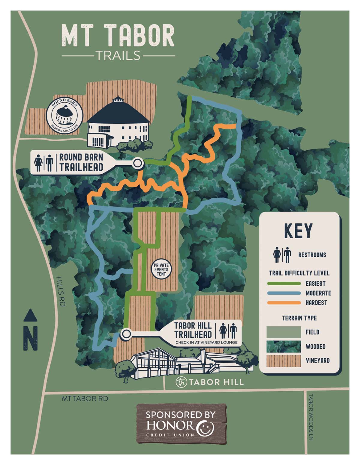 Sale Mt Tabor Wine In Stock   MtTaborTrails TrailMap 