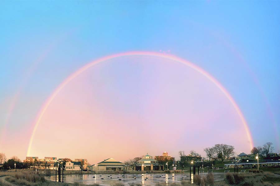 Rainbow Over Saint Joseph, MI photo by Joshua Nowicki