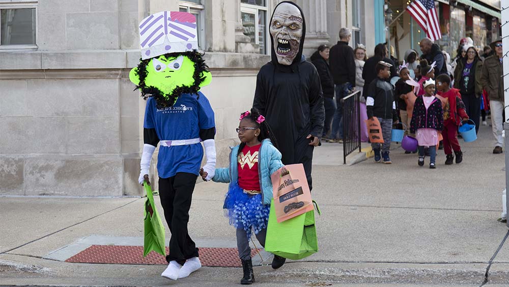 Trick or Treating in St Joseph.