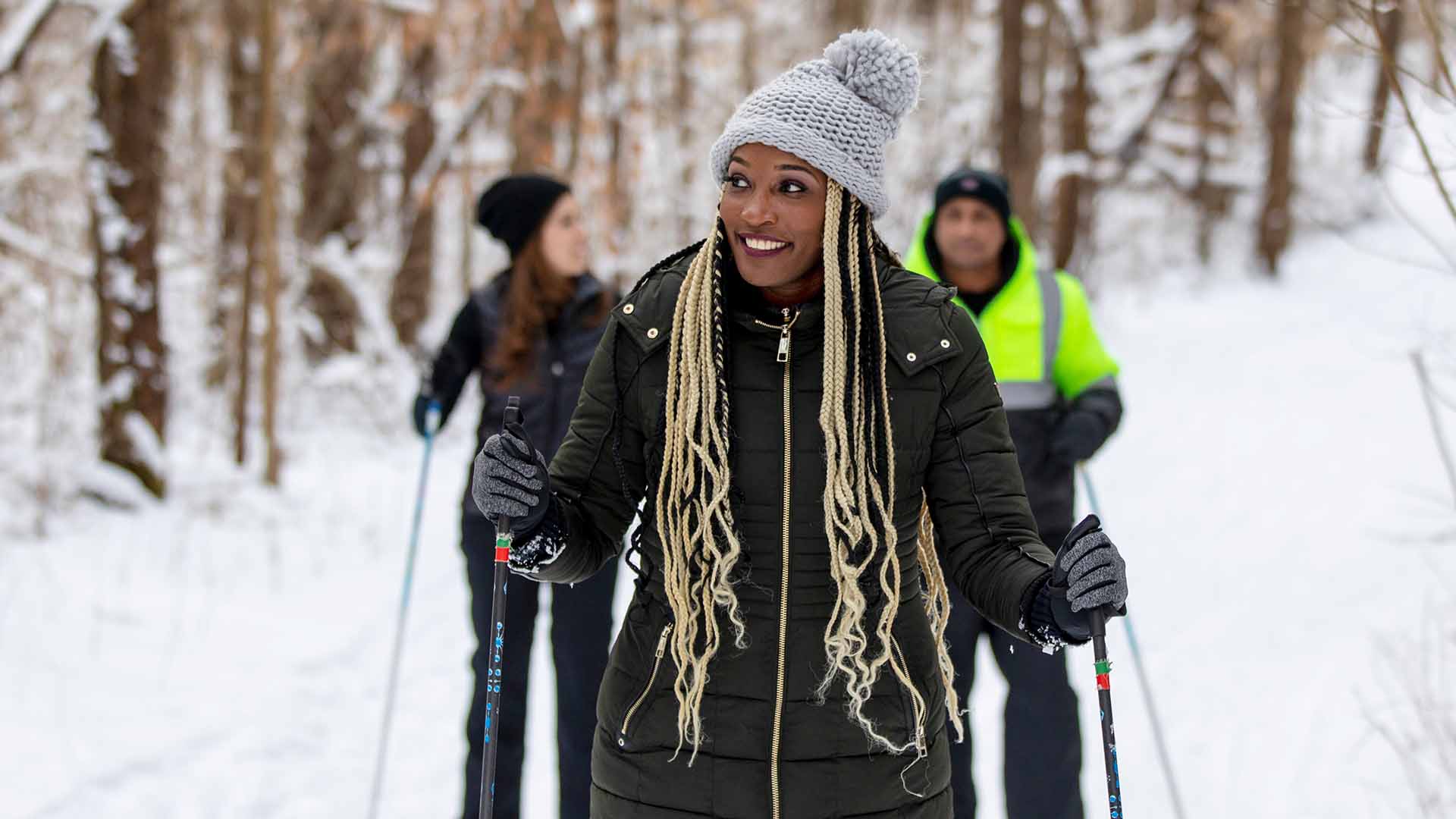 Cross-country skiing at Love Creek