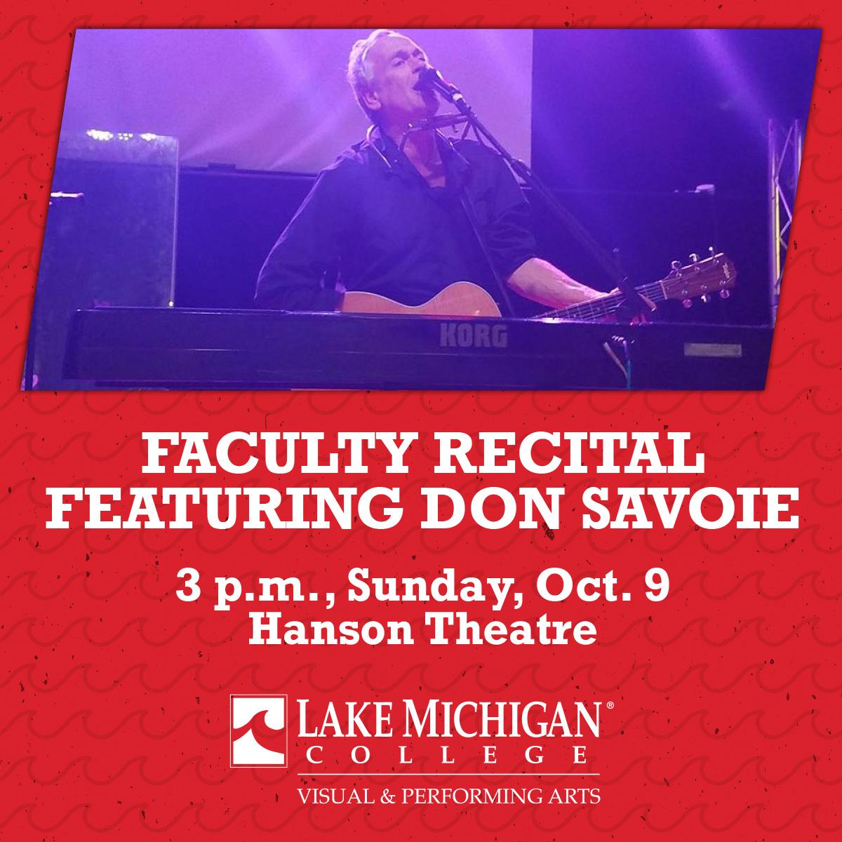Faculty Recital featuring Don Savoie presented by LMC Visual & Performing Arts Department
