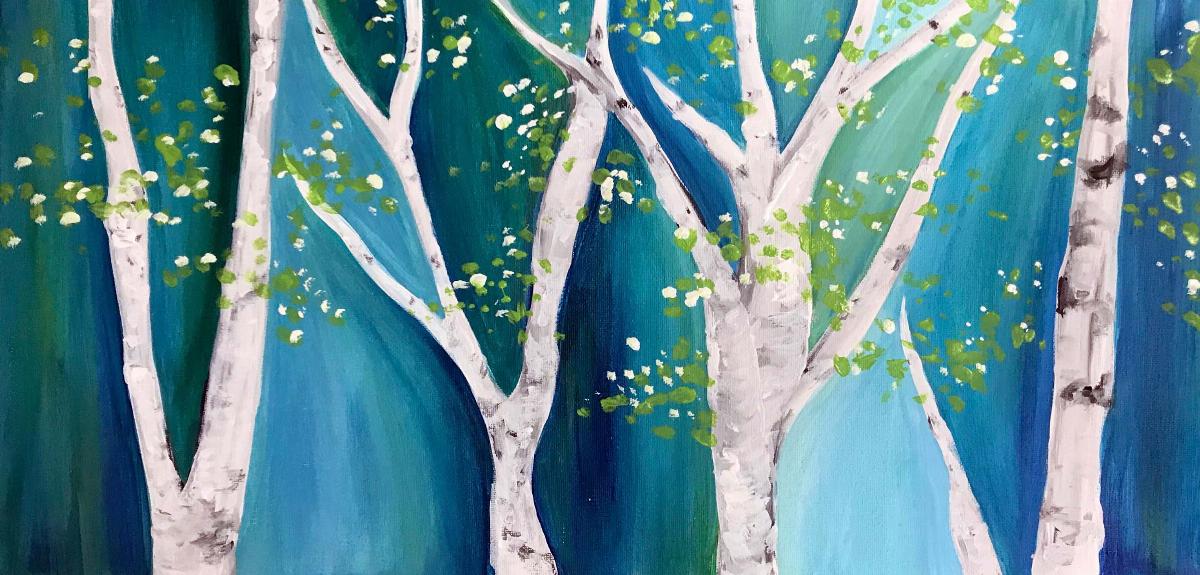 Birch Tree Painting