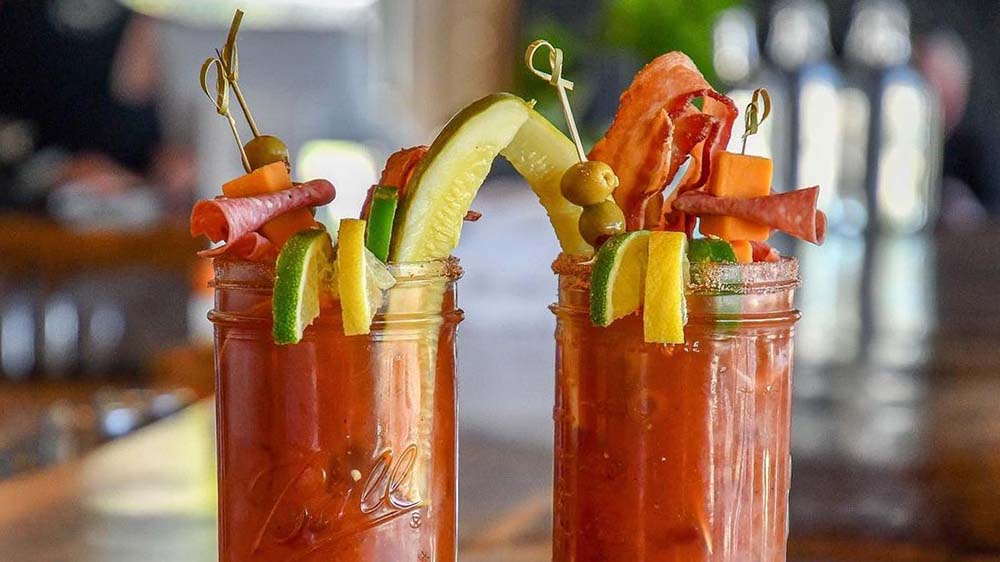 Iron Shoe Distillery bloody marys.