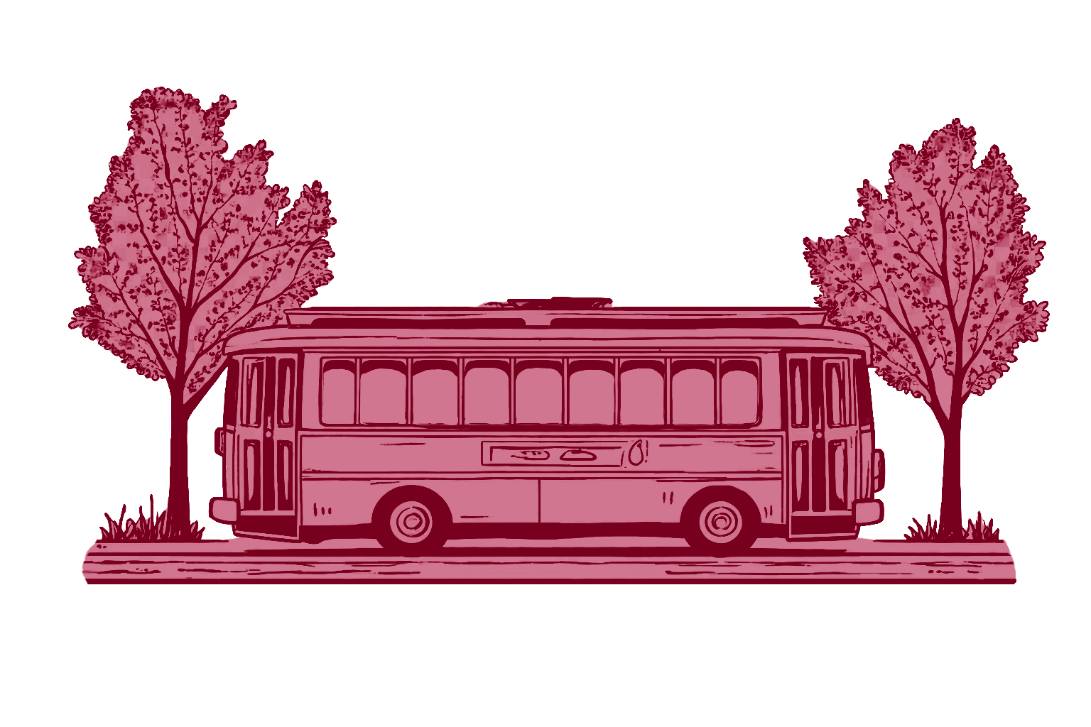 Mother's Day Weekend Trolley illustration
