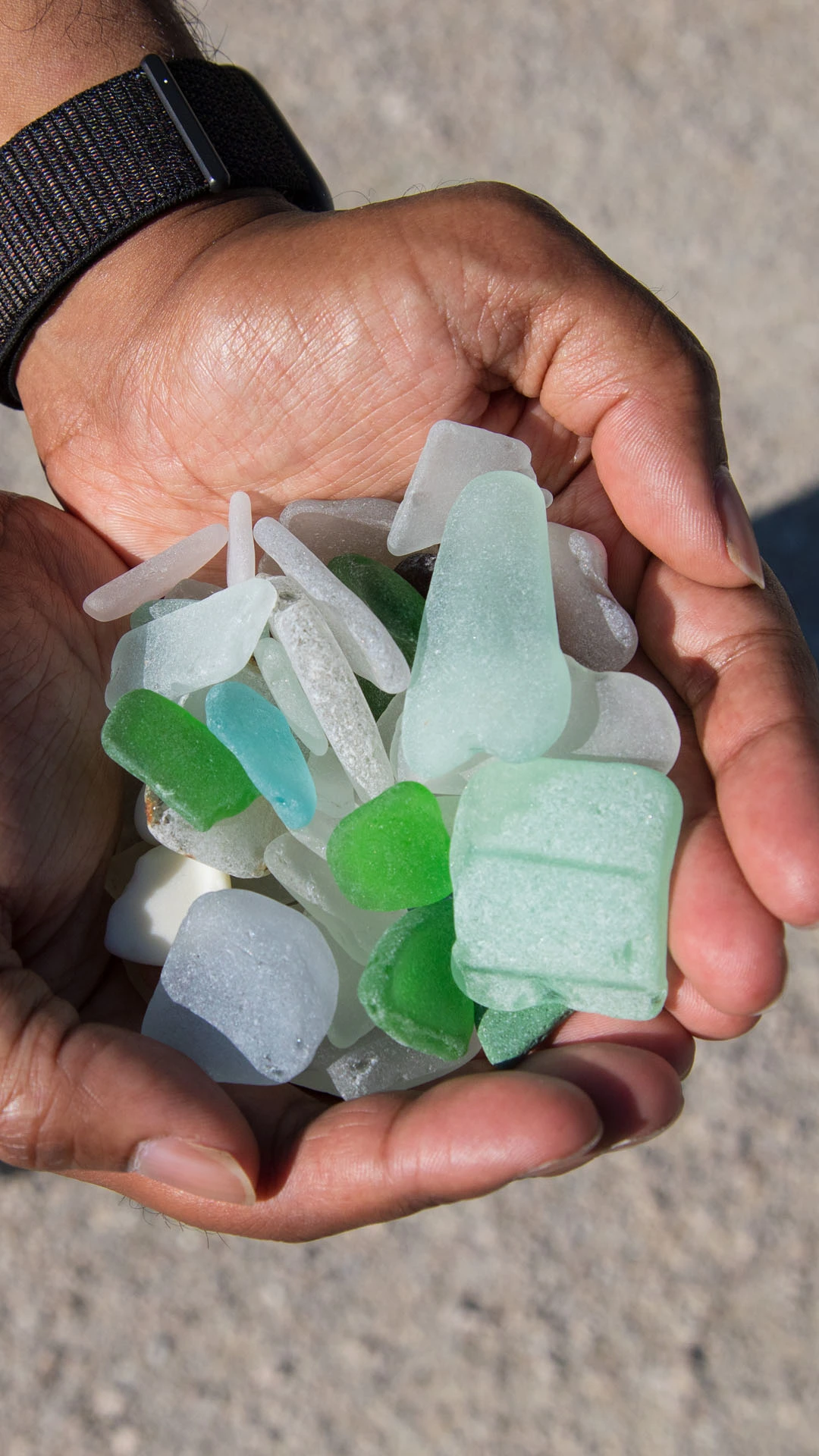 Collecting Beach Glass in Southwest Michigan
