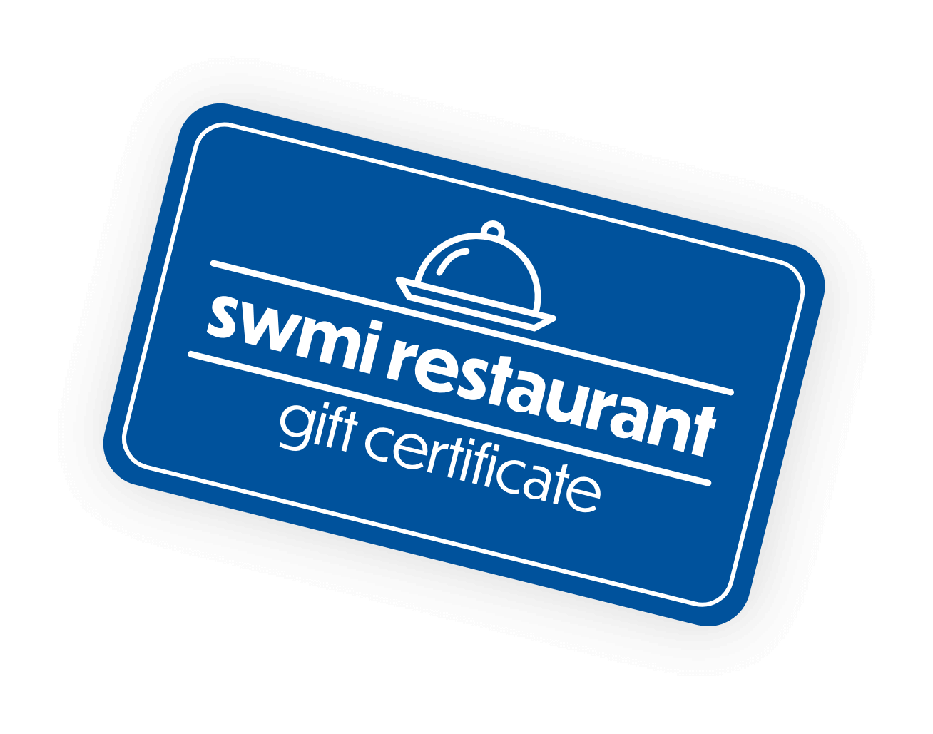 Graphic of a gift certificate for a southwest Michigan restaurant.
